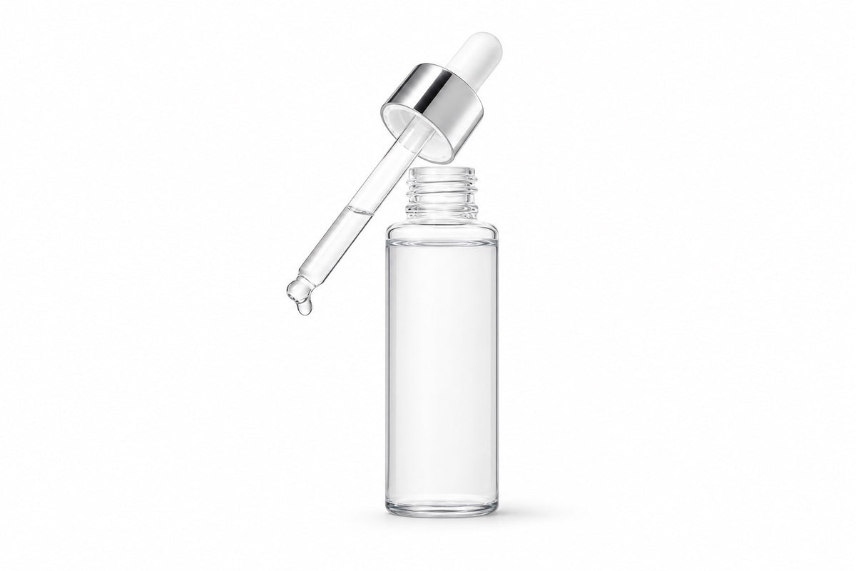 Hyaluronic acid face serum — clean product photo